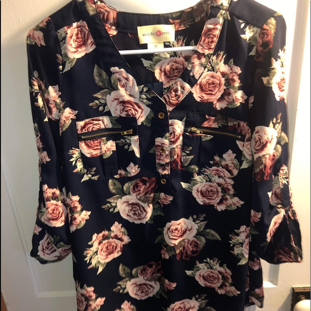 Floral quarter length blouse